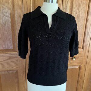 Talbots Black V-Neck Sweater